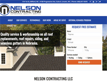 Tablet Screenshot of nelsoncontractingllc.com